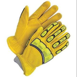 BOB DALE 20 1 11825 X2L Cut Resistant Impact Gloves, 2XL, Yllw, PR