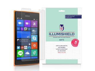 Nokia Lumia 735 Screen Protector (Lumia 730)[3 Pack], iLLumiShield   Anti Glare (Matte) HD Clear Film / Anti Bubble & Anti Fingerprint / Japanese Invisible Shield + Lifetime Warranty