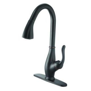 Yosemite Home Decor Single Handle Pull Down Sprayer Kitchen Faucet in Oil Rubbed Bronze YPH56258 ORB