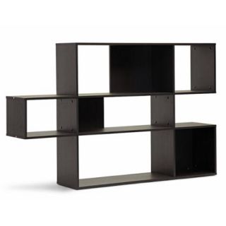 Lanahan Dark Brown 3 Level Modern Display Shelf