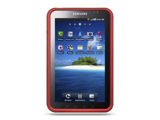 Samsung P1000 Galaxy Tab/Samsung I800 Red Crystal Rubberized Case