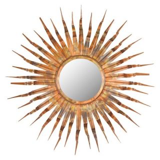 Safavieh Decorative Sun Mirror   Brown
