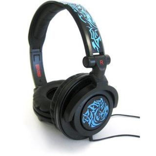 Maxell AMPlified Headphones, Tribal Blueglow