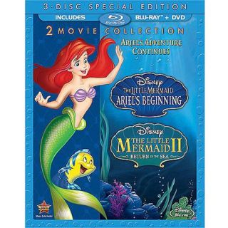 The Little Mermaid II Return To The Sea / The Little Mermaid Ariel's Beginning (Blu ray + DVD) (Widescreen)