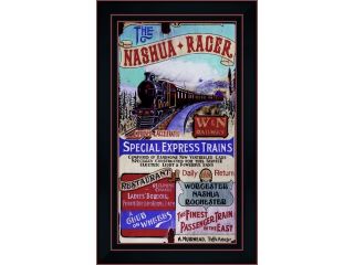 Nashua Racer by Red Horse Signs Framed Art, Size 11 X 18