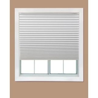 Redi Shade White Paper Light Filtering Pleated Shade   48 in. W x 72 in. L (4 Pack) 1602359