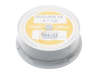 LEGACY 4.7GB 4X DVD+RW 25 Packs Spindle Disc Model DVD+RW4X25CB