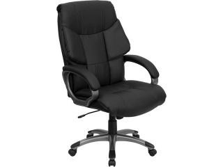 Flash Furniture BT 9123 BK GG High Back Black Leather Executive Office Chair