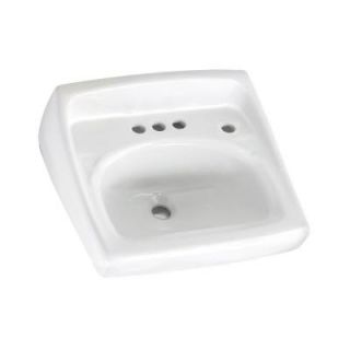 American Standard Lucerne Wall Mounted Bathroom Sink in White 0355.034.020