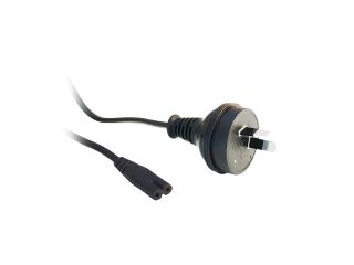 Cable Wholesale Australian Notebook Power Cord, AS / NZS 3112 (No Earth Pin) to C7, VDE Approved, 6 foot