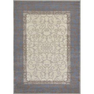 Home Dynamix Melissa Ivory/Blue 1 ft. 11 in. x 3 ft. 6 in. Area Rug 5 HD4752 128