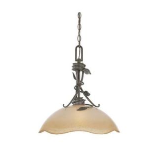 Designers Fountain Belle Rose Collection 1 Light Old Bronze Hanging/Ceiling Down Light 95632 OB