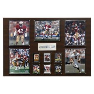 NFL 24 x 36 in. San Francisco 49ers Greatest Stars Plaque