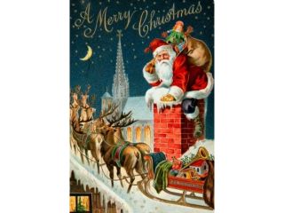 A Merry Christmas, Nostalgia Cards Poster Print (18 x 24)