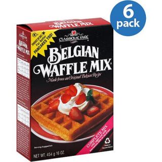 Classique Fare Belgian Waffle Mix, 16 oz, (Pack of 6)
