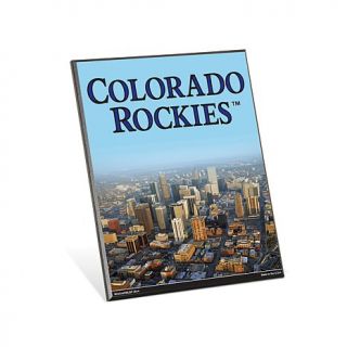 WinCraft MLB 8" x 10" Easel Wood Sign   Colorado Rockies   7795699