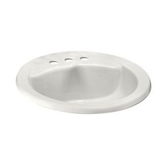 American Standard Cadet Drop in Bathroom Sink in White 0419.888EC.020