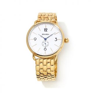 Bellezza Bronze Round White Dial Bracelet Watch   7882588