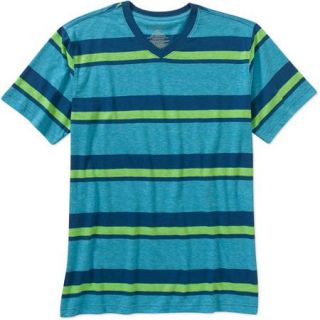 No Boundaries Men's Stripe V neck