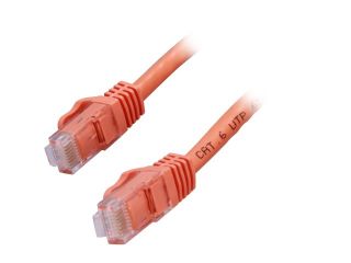 StarTech N6PATCH7OR 7 ft. Cat 6 Orange Snagless Cat6 UTP Patch Cable
