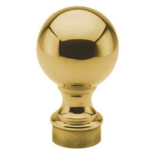 Polished Brass Ball Finial for 2 in. Outside Diameter Tubing 00 604/2