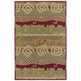 Hand tufted Plumas Transitional Aztec Wool Area Rug (8 x 10)