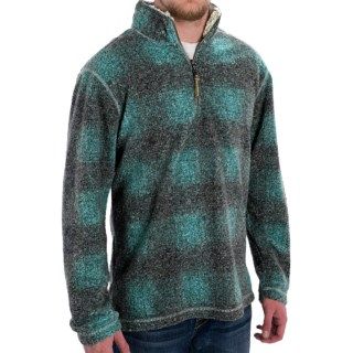 True Grit Melange Blanket Fleece Shirt  Zip Neck (For Men) 9293U 56
