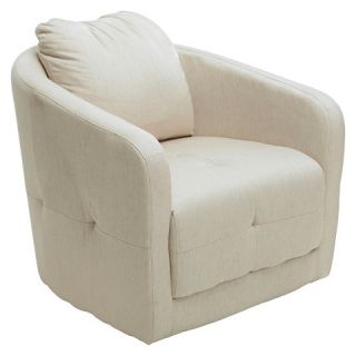 Concordia Fabric Swivel Chair   Linen   Christopher Knight Home