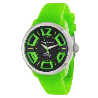 Tendence Womens Rainbow XL Neon Green Polycarbonate Quartz Watch