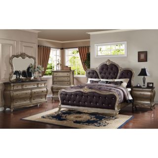 Meridian Furniture USA Roma Panel Customizable Bedroom Set