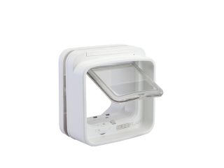 SureFlap DualScan Microchip Cat Door (White)   Microchip or Collar Tag