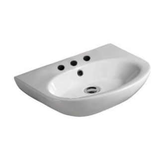 Barclay Products Infinity Wall Hung Bathroom Sink in White 4 328WH