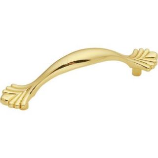 Hickory Hardware Eclipse 3 in. Ultra Brass Pull P347 UB