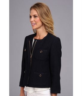 jones new york 4 pocket jacket w grosgrain details