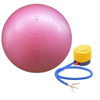 Burst Resistant Yoga Exercise Fitness Pilates Stability Ball with Pump