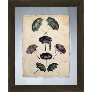 Umbrellas II Framed Graphic Art by PTM Images