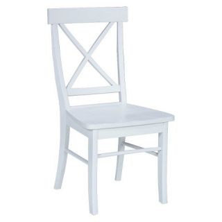 Back Chair   White (Set of 2)