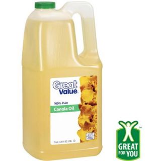 Great Value 100% Pure Canola Oil, 1 gal