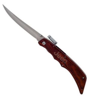 Jeep 7.5 in. Folding Filet Knife with LED 25 JP3005
