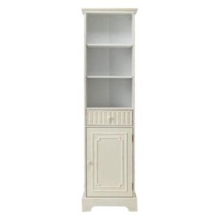 Home Decorators Collection Manor 19 in. W Linen Storage Cabinet in Distressed White 1759400410