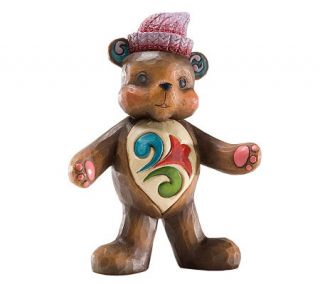 Jim Shore Heartwood Creek Mini Teddy Bear Figurine —