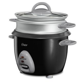 Oster 4724 Black 6 Cup Rice Cooker with Steam Tray  