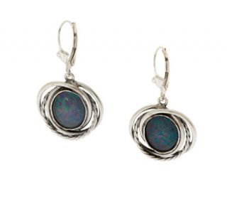 Or Paz Sterling Australian Opal Triplet Dangle Earrings   J278798 —