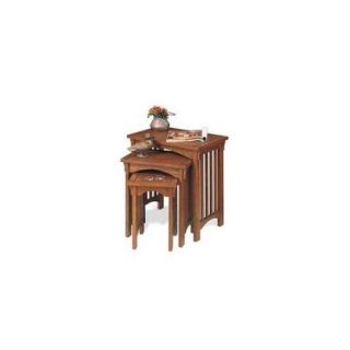 Powell Furniture Mission Oak 3 Piece Nested Tables