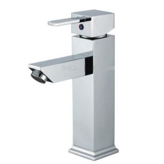 Kokols Single Hole 1 Handle Square Bathroom Faucet in Polished Chrome 81H22CRM