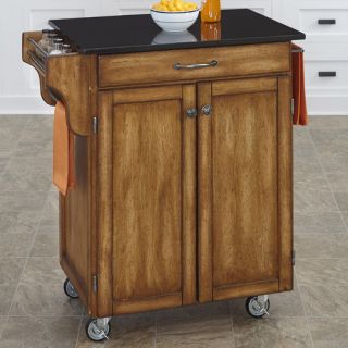 Home Styles Cuisine Kitchen Island with Granite Top