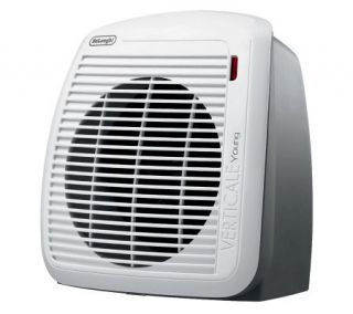 DeLonghi 1500 Watt Fan Heater   Gray with WhiteFace Plate   H365677 —