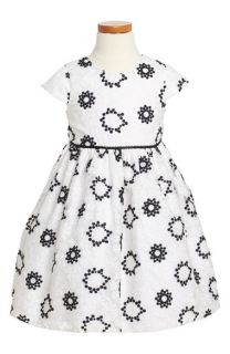 Pippa & Julie Floral Embroidered Dress (Toddler Girls, Little Girls & Big Girls)