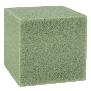 8" Styrofoam Cube, Green
