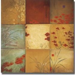 Don Li Leger Poppy Nine Patch Canvas Art   13278447  